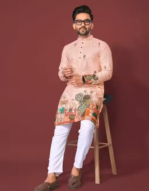 Multicolour Men’s Only Kurta