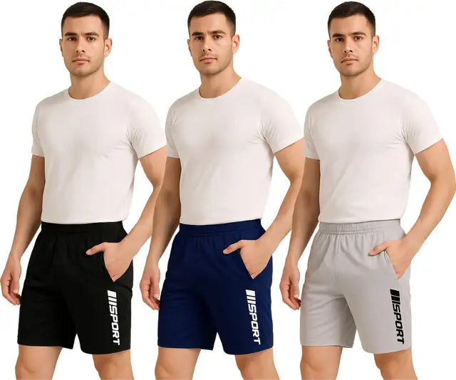 Striped Men Multicolor Regular Shorts