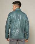 THE INDIAN GARAGE CO Slim Fit Biker Jacket with Zip Closure