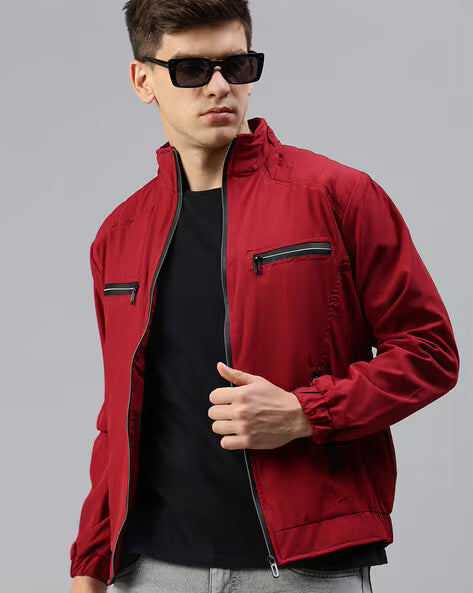 VOXATI Slim Fit Zip-Front Jacket