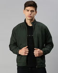 VOXATI Slim Fit Biker Jacket with Zip Front