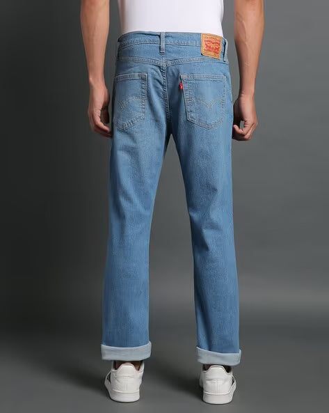 LEVI'S Men 511 Lightly Washed Slim Fit Mid-Rise Jeans