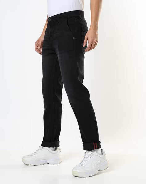 BUDA JEANS CO Men Lightly Washed Slim Fit Mid-Rise Clean Jeans