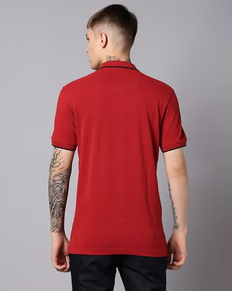 U.S. POLO ASSN. Men Slim Fit Polo T-Shirt with Ribbed Hem