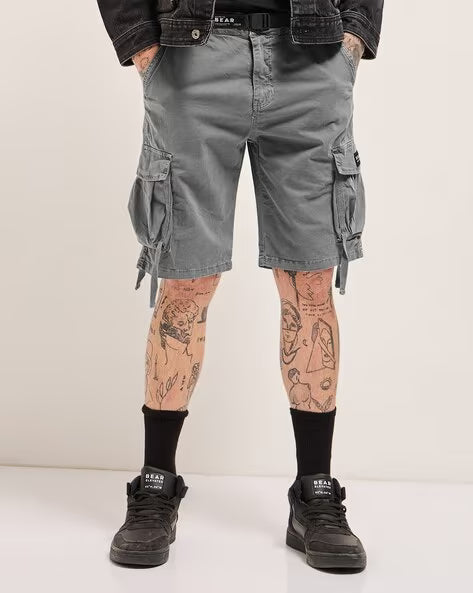 THE BEAR HOUSE Men Mid Rise Regular Fit Shorts