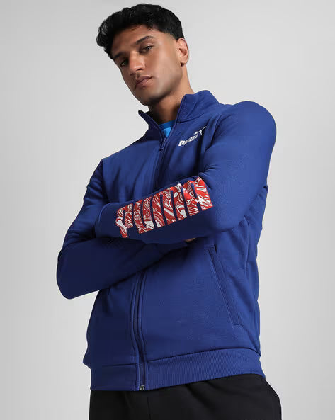 PUMA Men Graphic Slim Fit Jacket