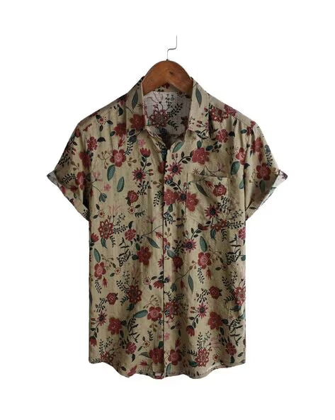 ALPHA TRIBE Men Floral Print Regular Fit Shirt