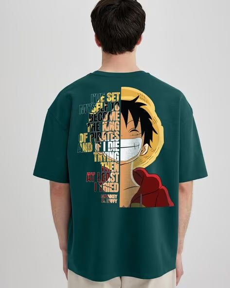 BUDA JEANS CO Men Graphic Print Oversized Crew-Neck T-Shirt