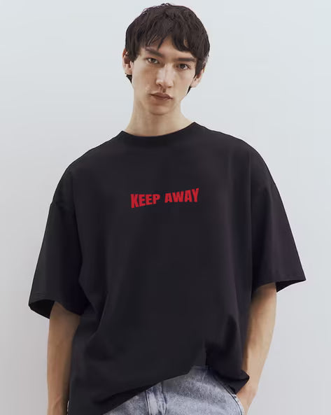 TOGS & TERRE Men Typographic Loose Fit T-Shirt