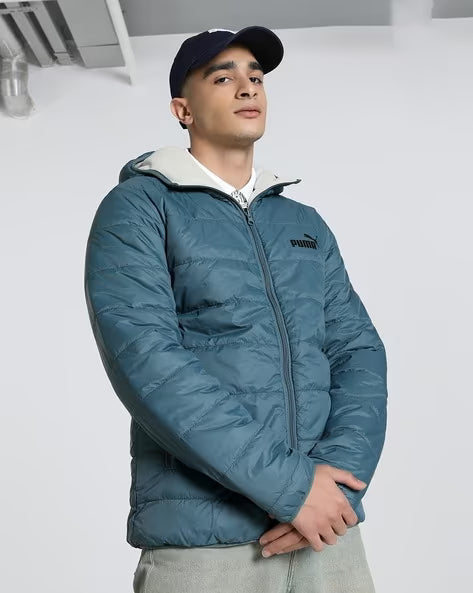 PUMA Men Reversible Slim Fit Fleece Jacket