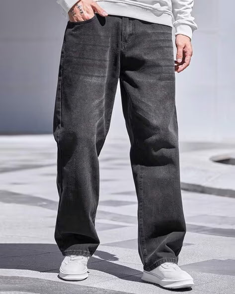 BUDA JEANS CO Men Lightly Washed Baggy Fit Jeans