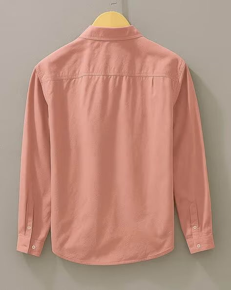 ALPHA TRIBE Men Regular Fit Shirt with Spread Collar