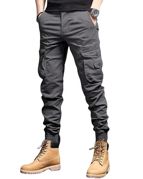ALPHA TRIBE Men Mid-Rise Relaxed Fit Jogger Pants