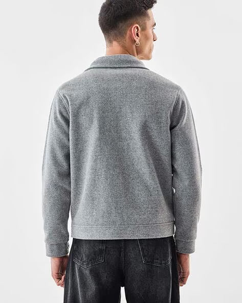 SNITCH Men Regular Fit Jacket with Button Closure