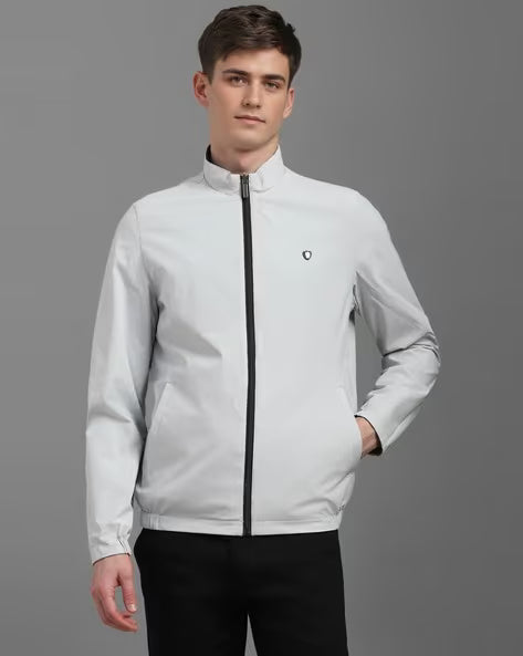 LOUIS PHILIPPE Men Regular Fit Harrington Jacket