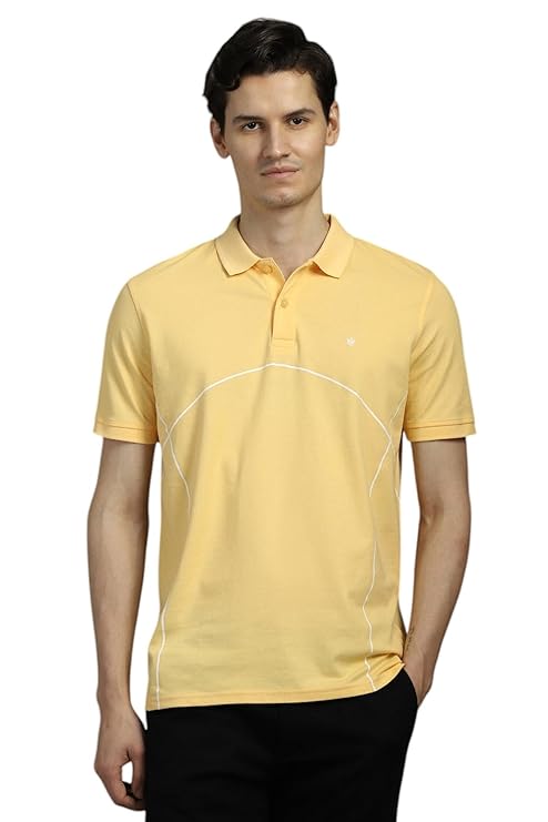 Louis Philippe Men's Solid Regular Fit T-Shirt