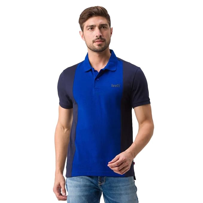 Levi's Men's Cotton Regular Fit Color lock Polo T-Shirt