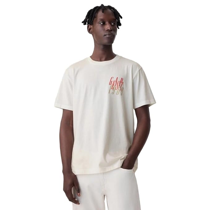 GAP Men's Letter Print Relaxed Fit T-Shirt