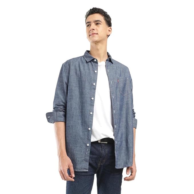Levi's Men's Solid Slim Fit Shirt