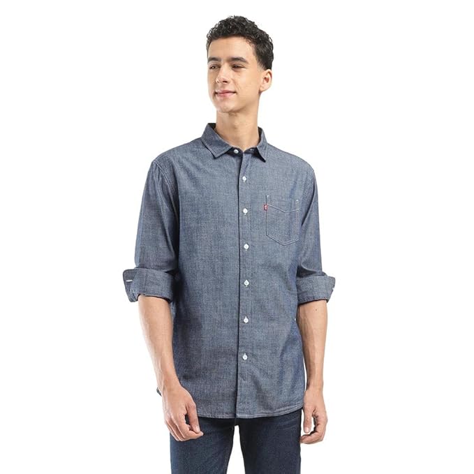 Levi's Men's Solid Slim Fit Shirt