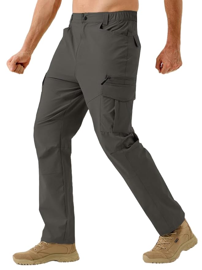 TOPLOT Men's Functional Straight-Fit Cargo Pants