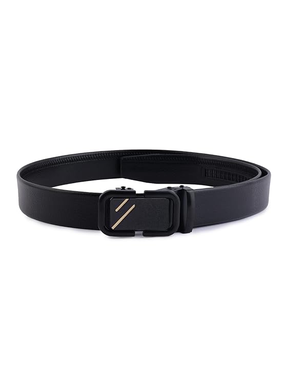 SAZARA Men's Casual,Formal & Party Ware Faux Leather Auto Lock Buckle Belt