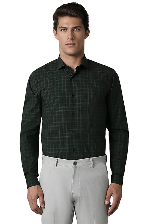 Louis Philippe Men's Cotton Slim Fit Shirt