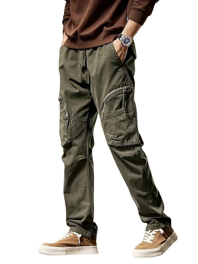 Lymio Men's Regular Fit Low Rise Cargo || Cargo Pants Cotton || Cargos