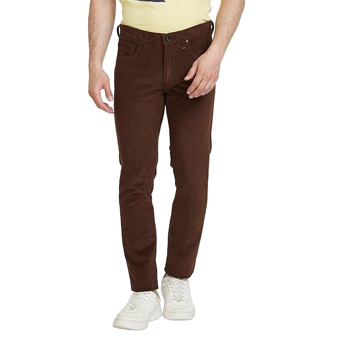 Spykar Men's Slim Fit Trousers