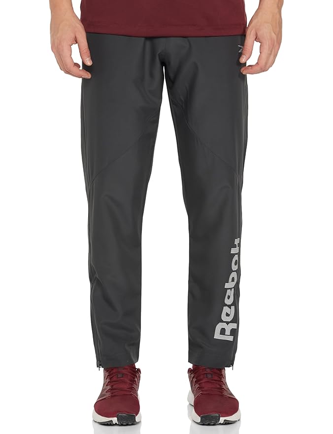 Reebok Men's Performance Trackpants 3 E - Durable Polyester Gym & Training Pants