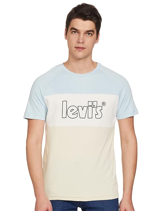 Levi's Men's Cotton Regular Fit Colorblock T-Shirt