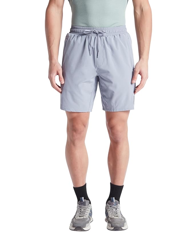 Jockey MV20 Men's Recycled Microfiber Elastane Stretch Straight Fit Solid Active Wear Shorts with Stay Fresh Treatment