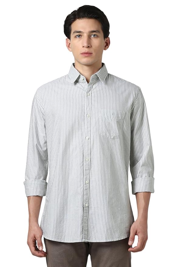 Van Heusen Men Cotton Striped Modern Fit Shirt