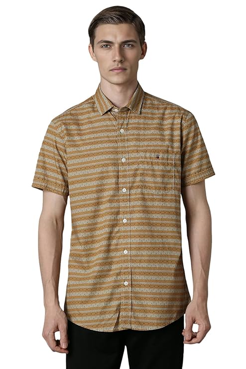 Louis Philippe Men's Cotton Slim Fit Shirt