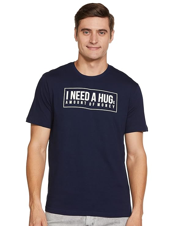 Max Men Typographic Print Slim Fit Casual T-Shirt