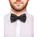 trilece Bow Ties for Men - Men's Solid Pretied Bowties for Formal Wear - Adjustable Bow Tie
