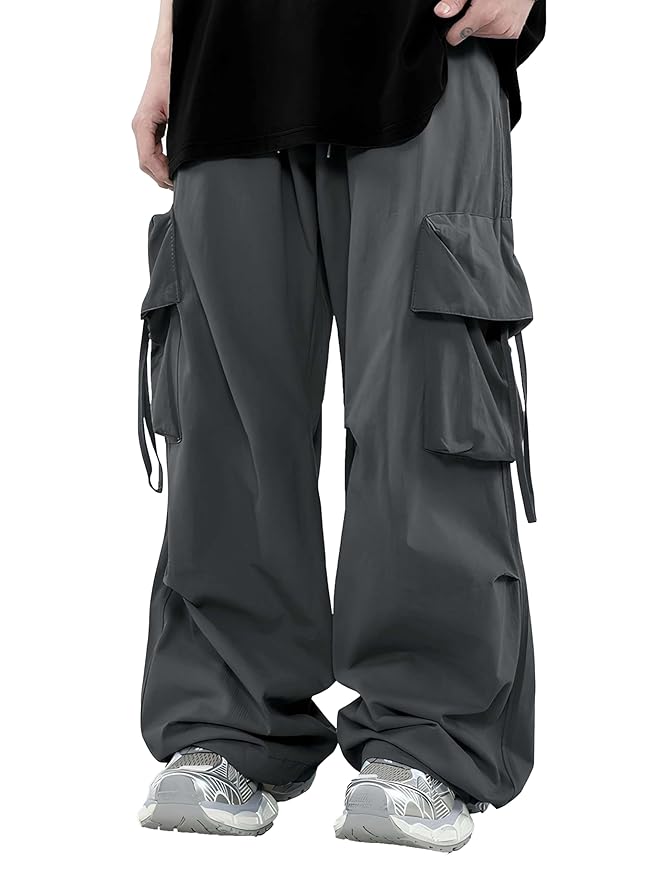 Maniac||Mens||Solid||Black||Polyester||Nylon Fabric||Cargo Pant