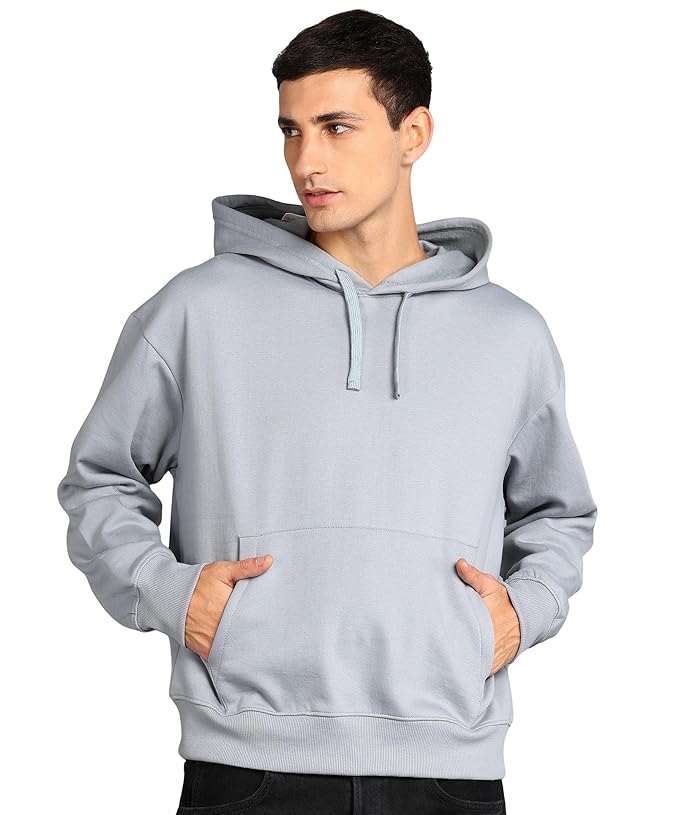 Alan Jones Clothing Men's Cotton Oversize Hooded Hoodie