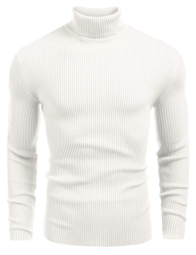DENIMHOLIC Men's Cotton Turtle Neck Sweater
