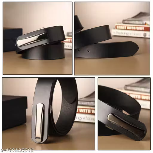 WARCKS Men's Formal, Casual,Premimu Genuine Leather Belt (black)