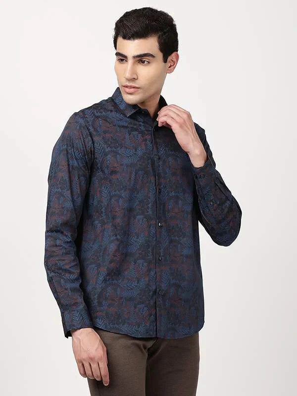 Men Printed Full Sleeve Cotton Shirt