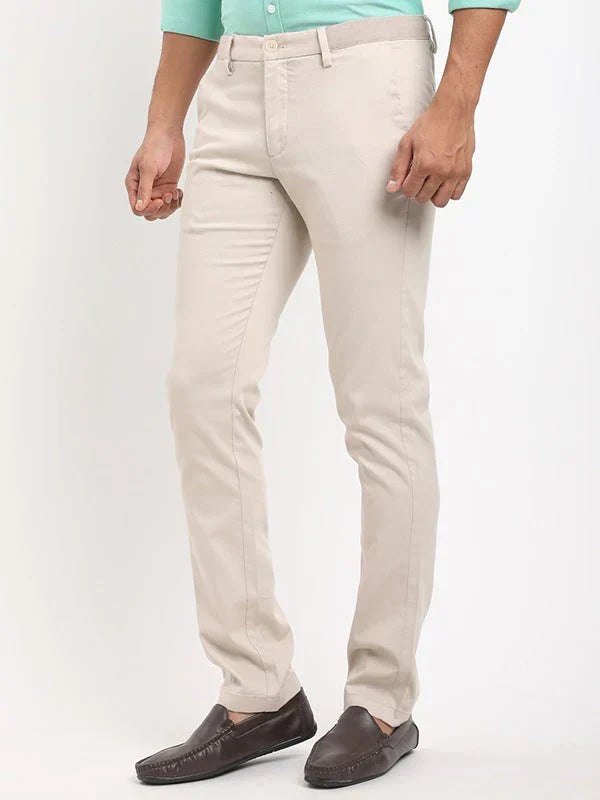 Men Brooklyn Fit Cotton Stretch Trouser