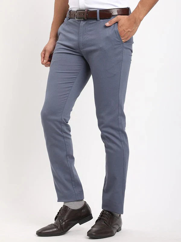 Men Brooklyn Fit Cotton Stretch Trouser