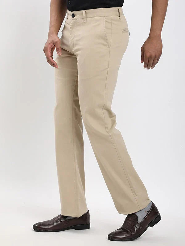 Men Kansas Fit Cotton Stretch Trouser