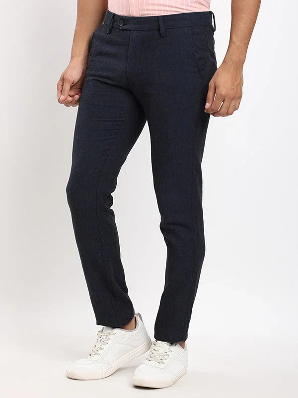 Men Brooklyn Fit Linen Blend Trouser