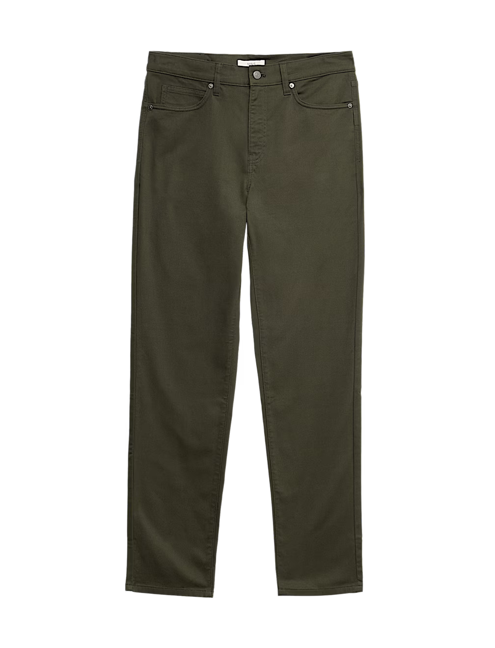 Straight Fit Textured 5 Pocket Trousers
