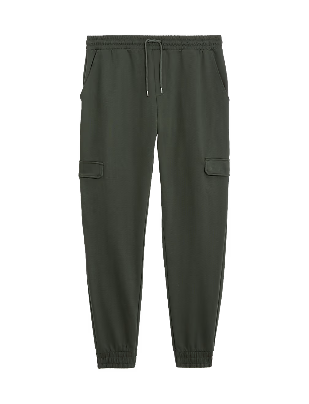 Cotton Rich Textured Cargo Joggers