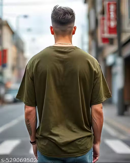 Oversized Mens Tshirts with Round Neck Half Sleeve Pack of 2
