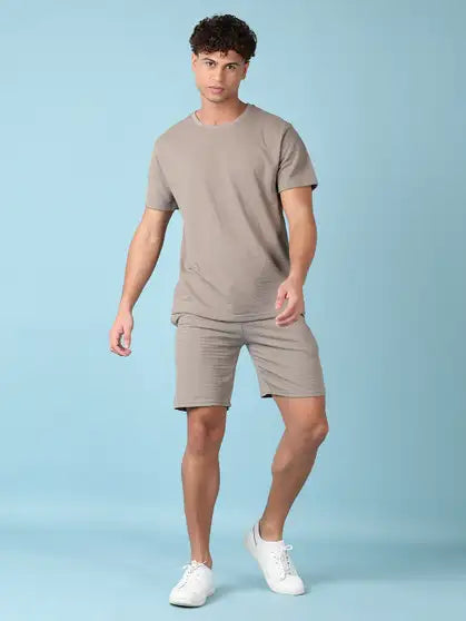 V-MART Tshirt Regular Shorts Co-ords Set