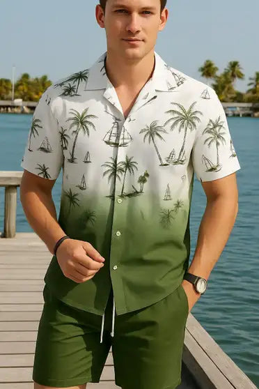 Manamrut Shirt Regular Shorts Co-ords Set